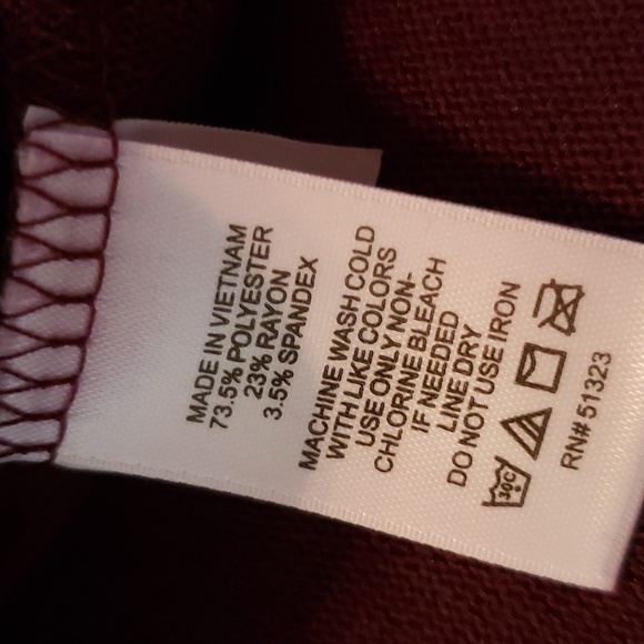 Burgundy Sweater Crossed Front Sweater Embellished - Picture 9 of 13